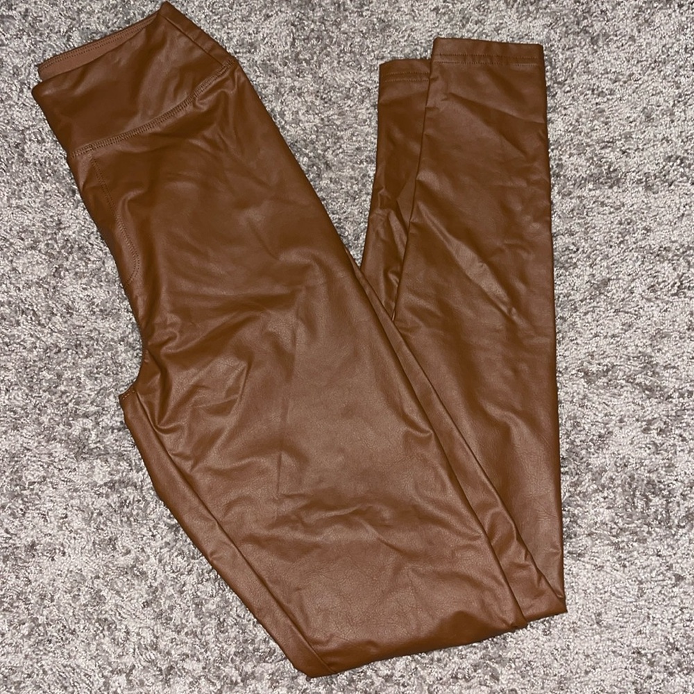 Aerie Offline Leggings- Faux Leather- Size Small